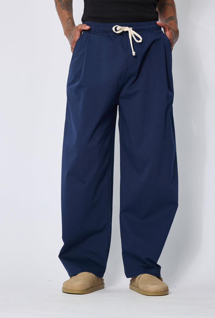 Pantalon Homme Coupe Ample à Taille Élastique