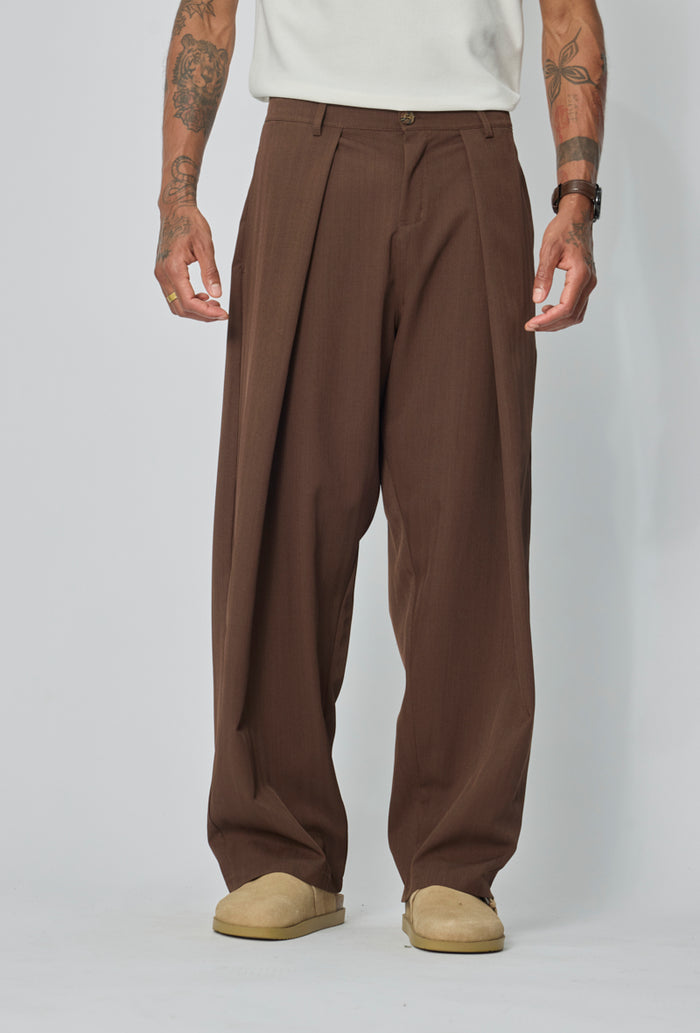 Pantalon homme Large à Pinces Coupe Oversize Fluide