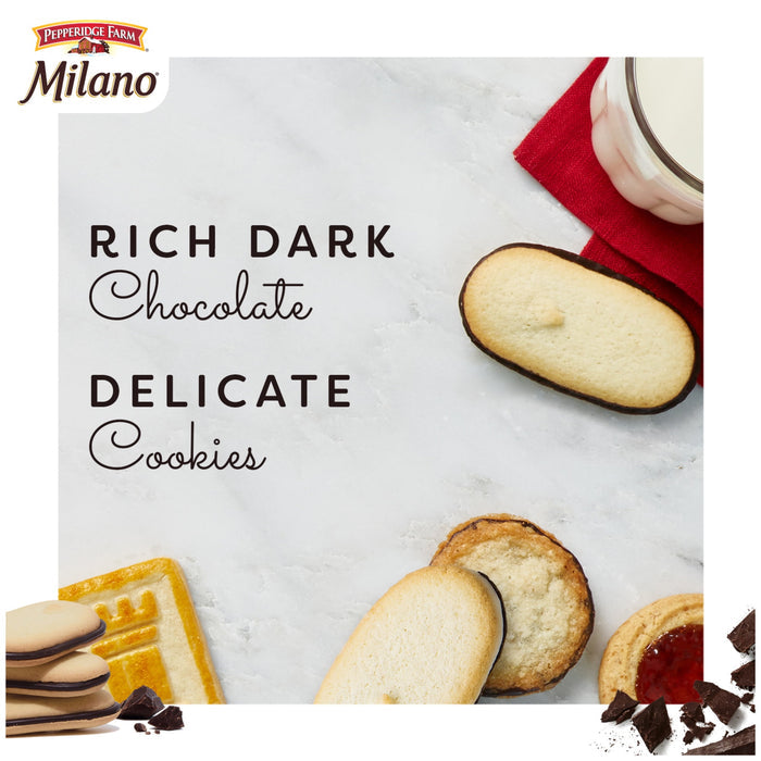 Pepperidge Farm Milano Cookies, Dark Chocolate, 12 Packs, 2 Cookies per Pack