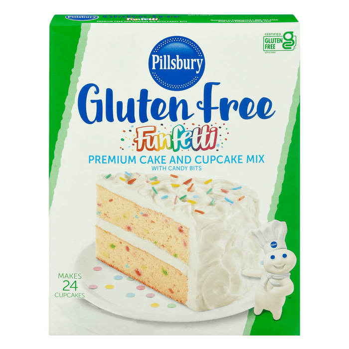 Pillsbury Gluten Free Funfetti Cake Mix with Candy Bits, 17 oz Box
