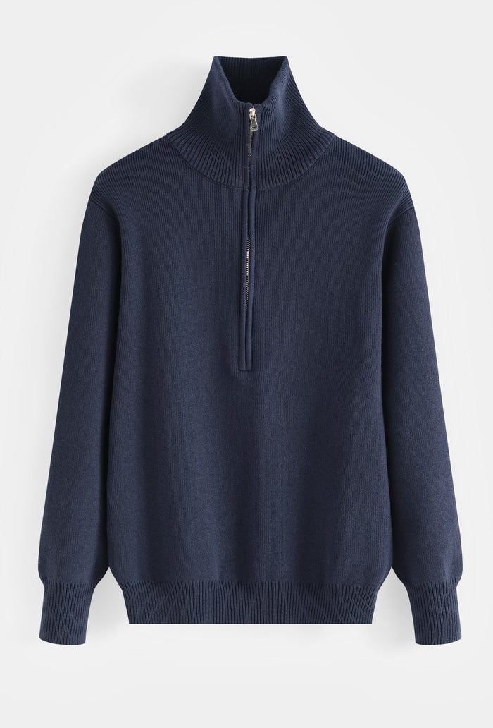 Pull Col Camionneur Demi-Zip