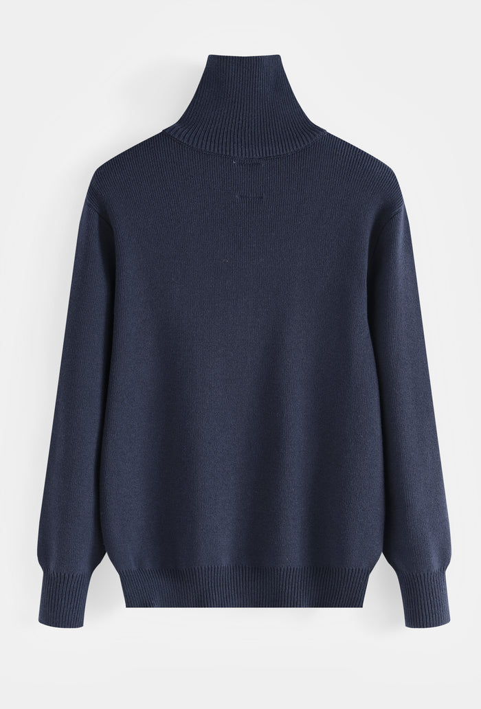 Pull Col Camionneur Demi-Zip