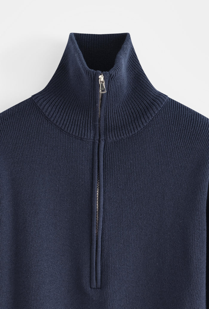 Pull Col Camionneur Demi-Zip