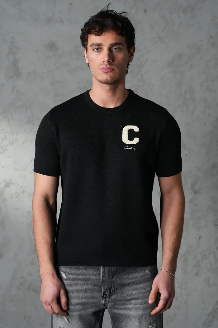 Pull Maille Homme Signature “C” – Élégance Moderne & Confort Premium bonhomme