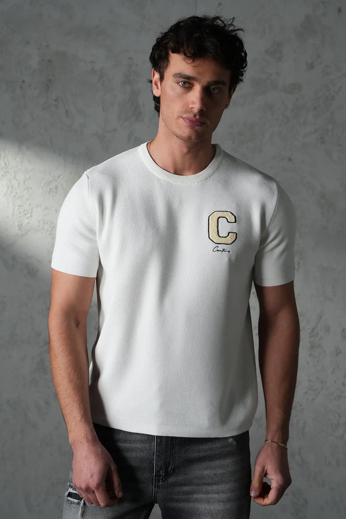 Pull Maille Homme Signature “C” – Élégance Moderne & Confort Premium bonhomme