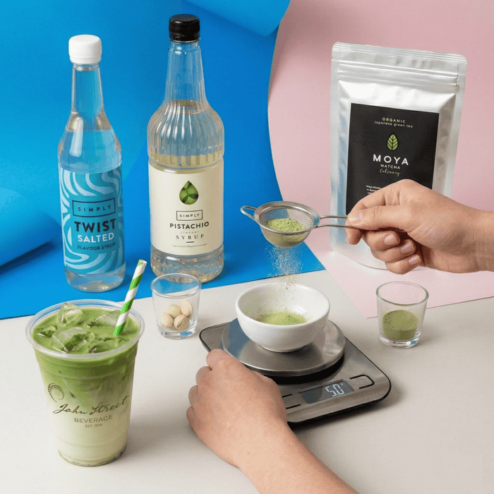 Salted Pistachio Iced Matcha - John Street Beverage