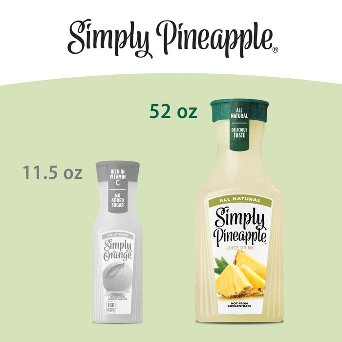 Simply Pineapple Bottle, 52 fl oz
