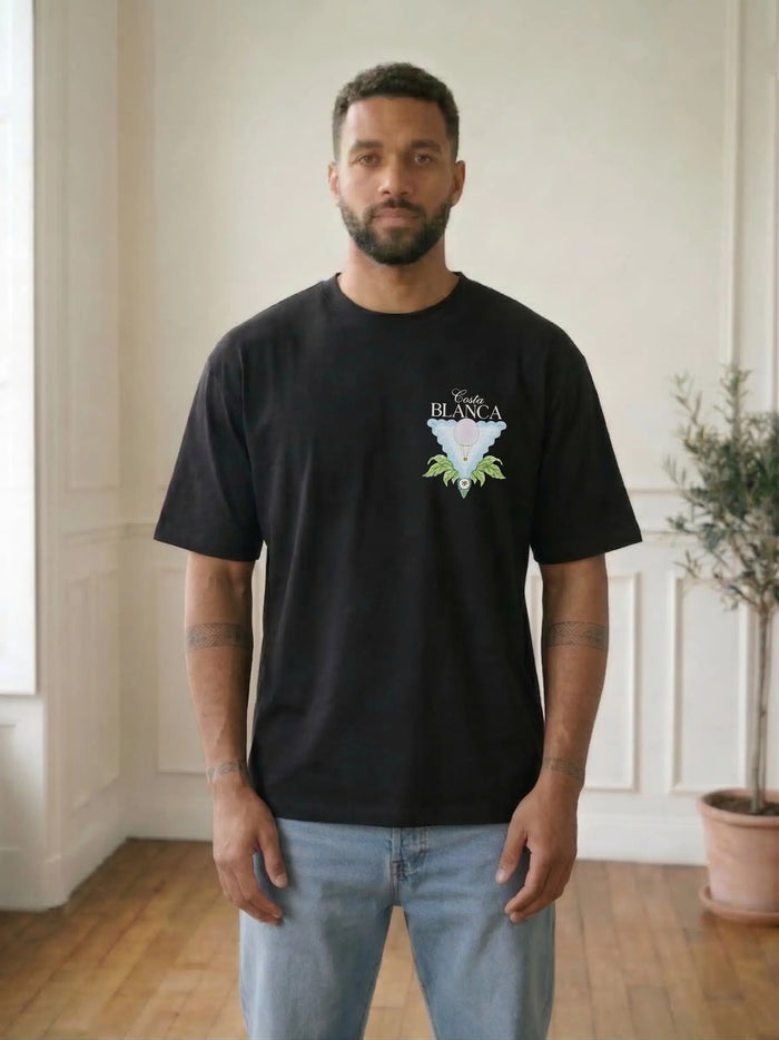 T-shirt Costa Blanca – Esprit soleil et évasion bonhomme