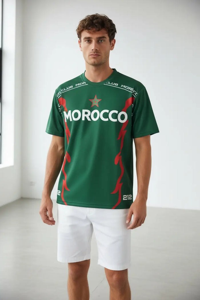 T-shirt Foot Morocco 212 – édition sport street bonhomme