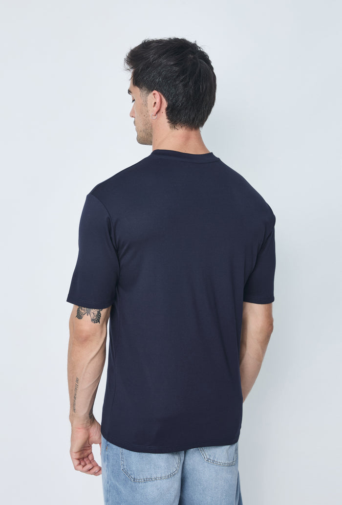 T-shirt homme oversize col rond coupe boxy
