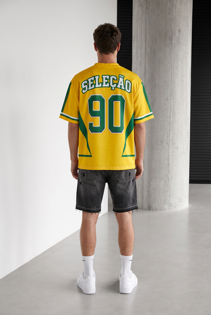 T-shirt Néoprène Brazil 90 – Style streetwear affirmé