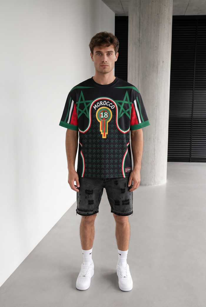 T-shirt Néoprène Morocco 18 – Esprit streetwear et inspiration sportive