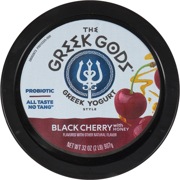 The Greek Gods Probiotic Black Cherry with Honey Greek Yogurt, 32 oz