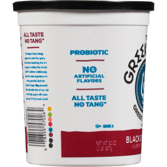 The Greek Gods Probiotic Black Cherry with Honey Greek Yogurt, 32 oz