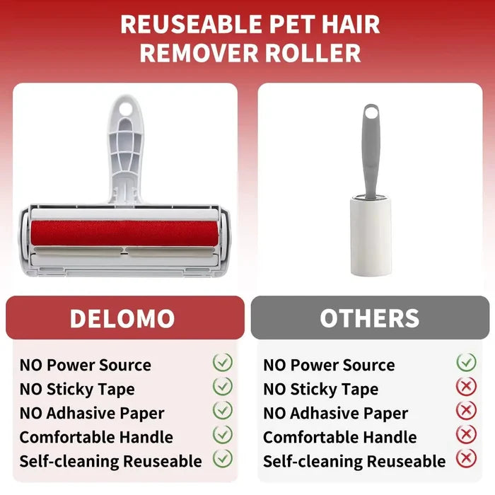 VELNORA™ Self-Cleaning Pet Hair Remover Roller