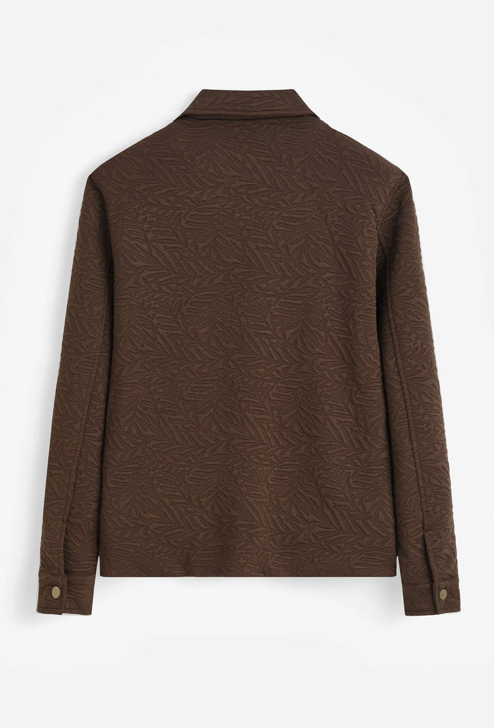 Veste à Motifs Homme à Zip col chemise bonhomme