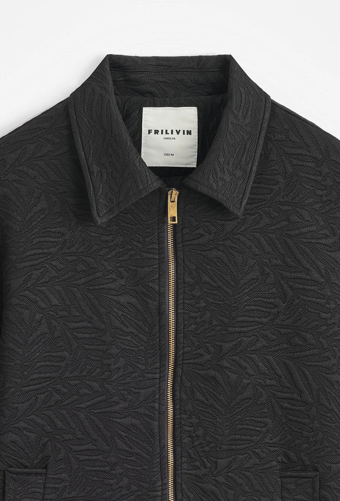 Veste à Motifs Homme à Zip col chemise bonhomme