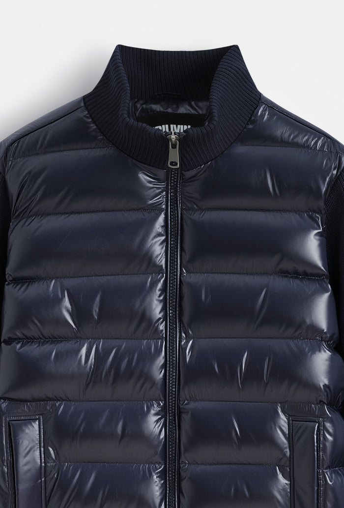 Veste Bi-Matière Homme Brillante