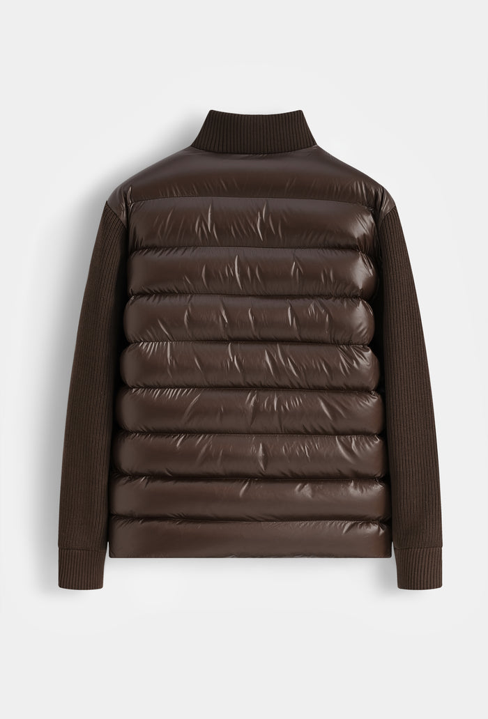 Veste Bi-Matière Homme Brillante