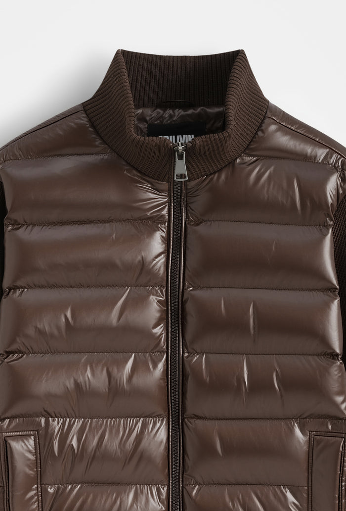 Veste Bi-Matière Homme Brillante