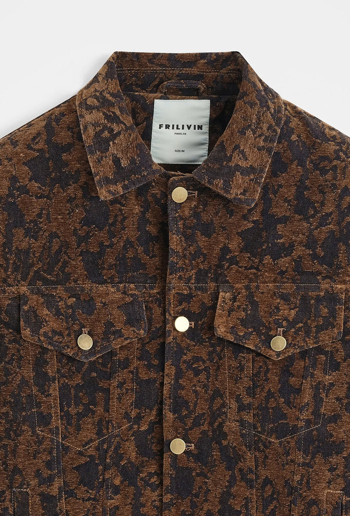 Veste homme texturée à boutons pression – coupe moderne bonhommeboutique