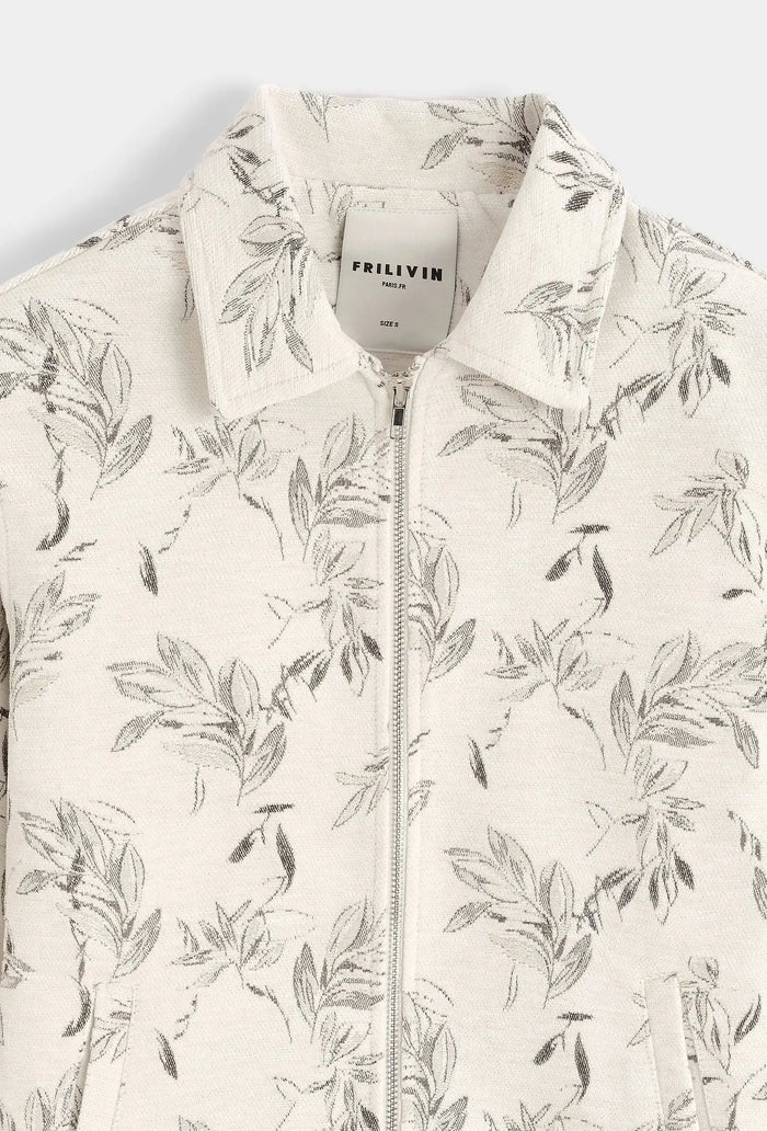 Veste Floral Homme Col Chemise bonhomme