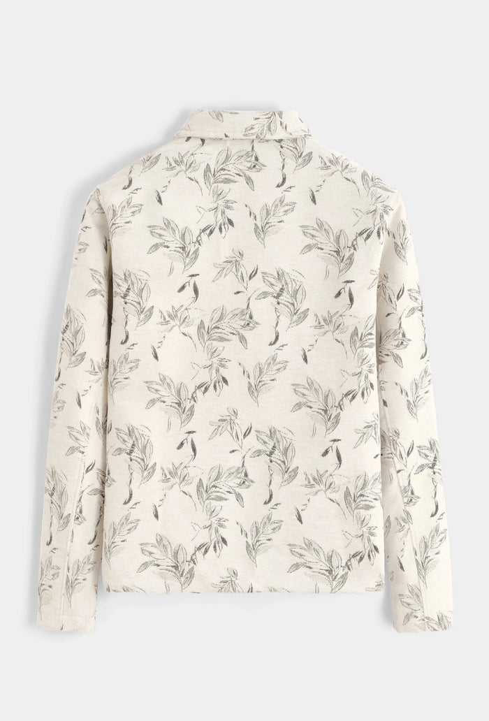 Veste Floral Homme Col Chemise bonhomme