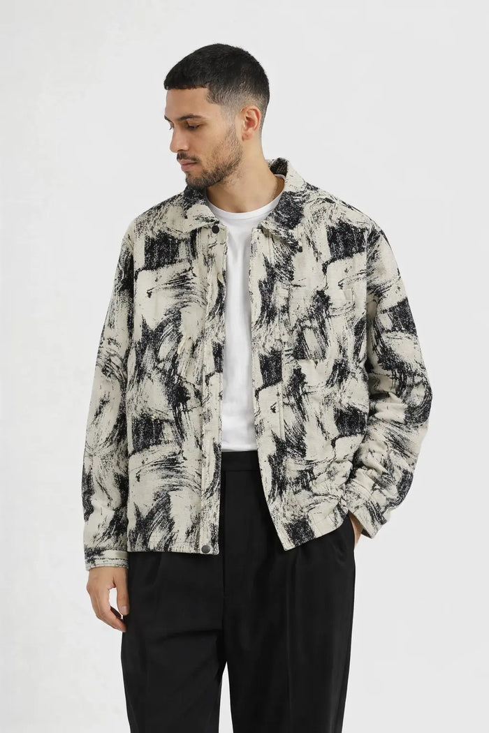 Veste Homme Motif Artistique – Coupe Oversize bonhomme