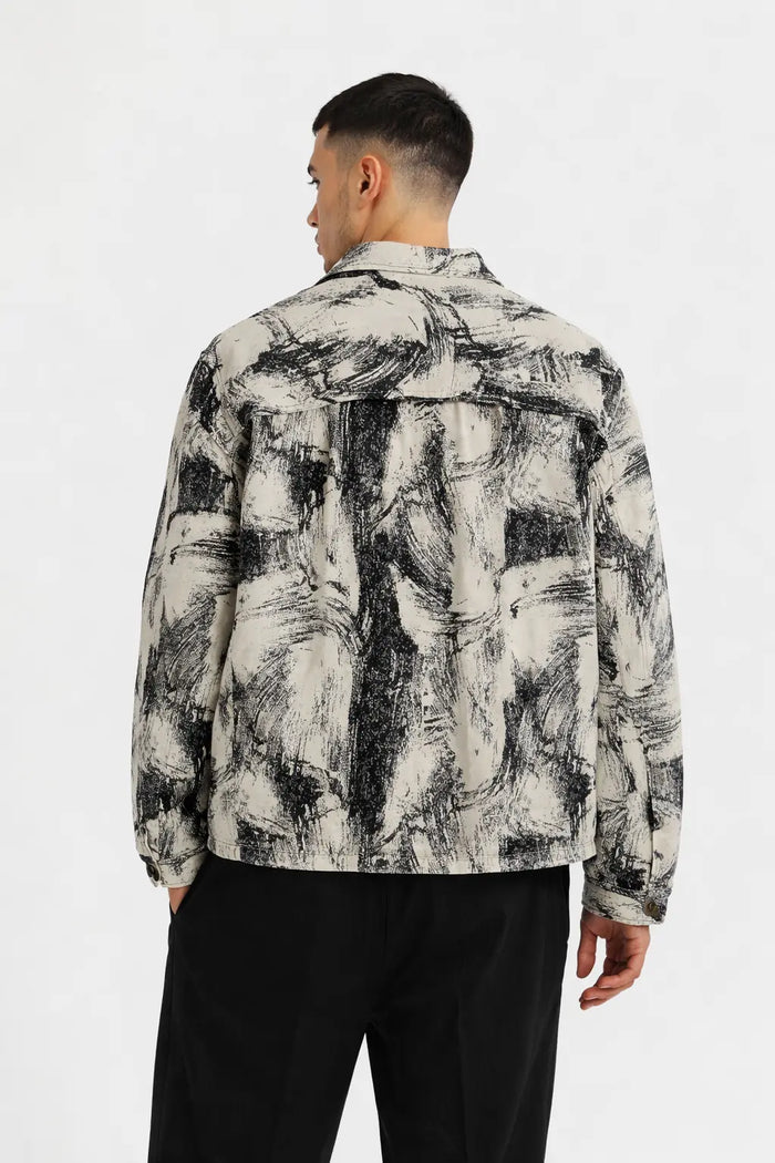 Veste Homme Motif Artistique – Coupe Oversize bonhomme