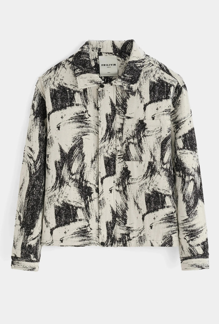 Veste Homme Motif Artistique – Coupe Oversize bonhomme