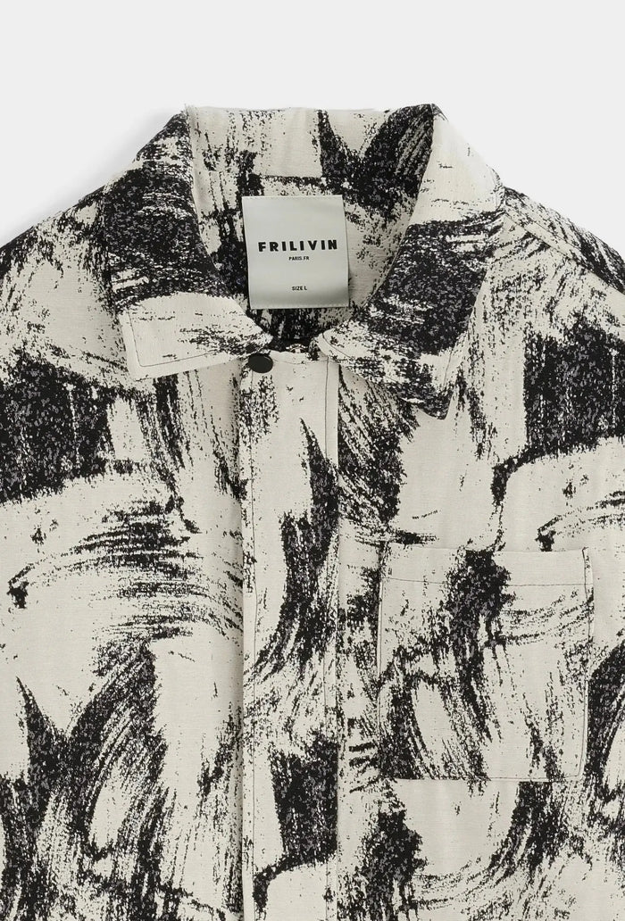 Veste Homme Motif Artistique – Coupe Oversize bonhomme