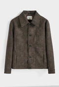 Veste Homme Trucker Simili Cuir Effet Croco