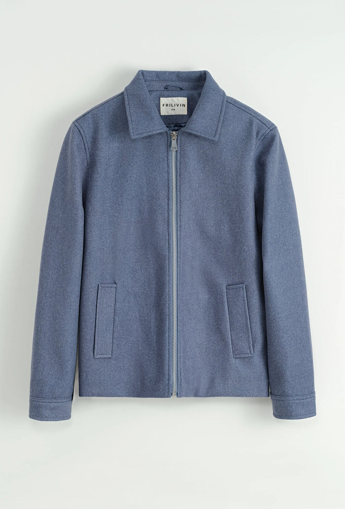Veste Homme zippée à col classique – Esprit urbain et minimal bonhomme