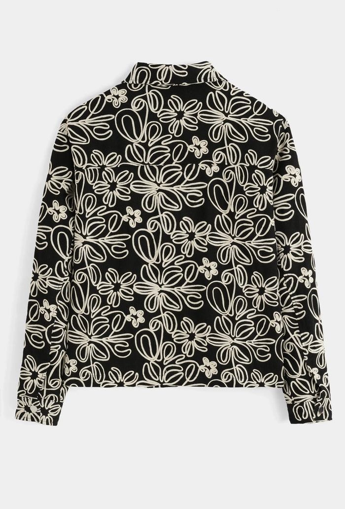 Veste Homme Zippée Brodée Motif Graphique – Coupe Streetwear bonhomme