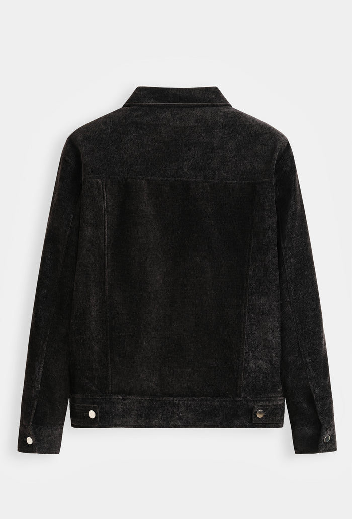 Veste Trucker Chenille Velour Homme
