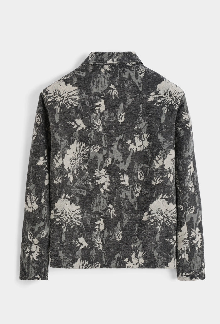 Veste zippée à motif floral bonhomme