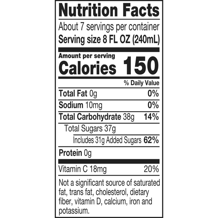 Welch's Concord Grape Fruit Juice Drink, 59 fl oz carton